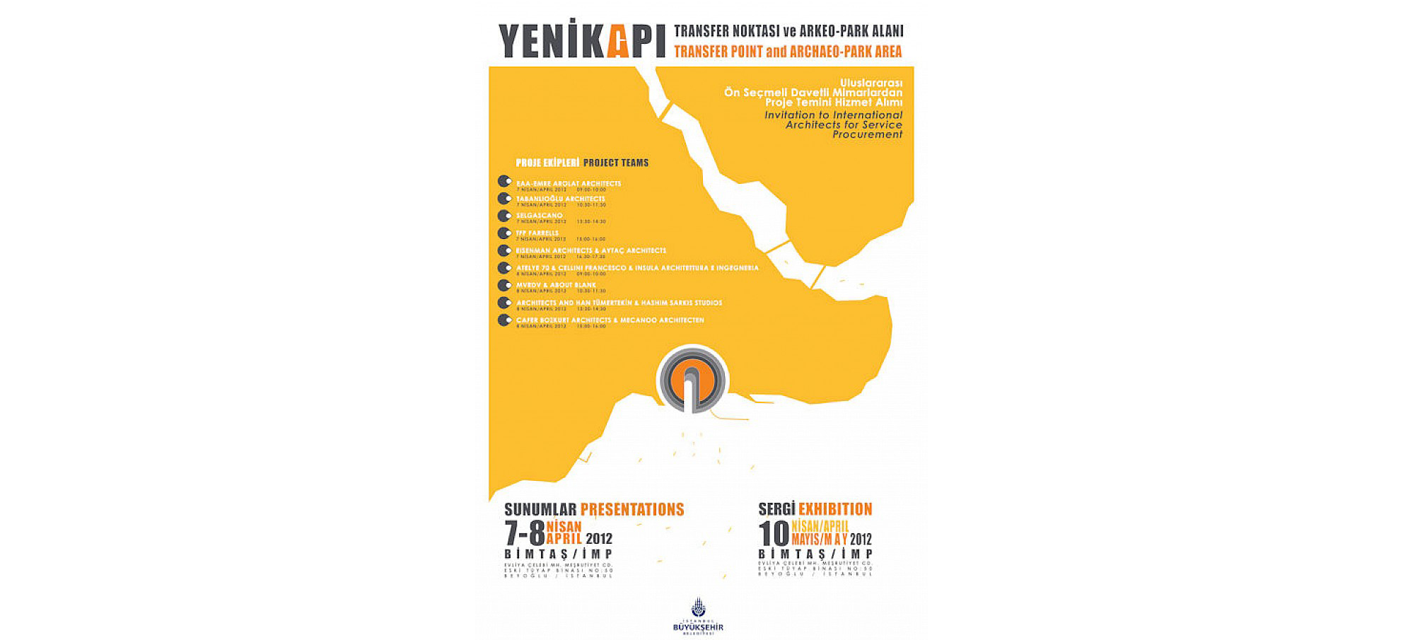 CBA "Yenikapı Transfer Noktası ve Arkeo-Park Alanı" Yarışmasında Finalist oldu